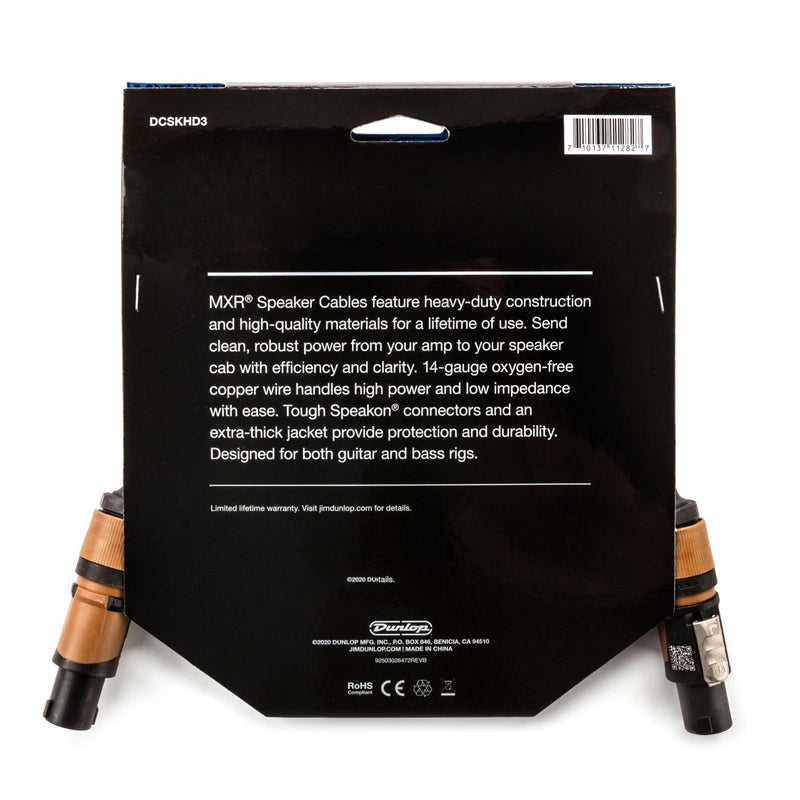 MXR Heavy Duty Speakon 3 ft Speaker Cable 3 ft|0.9 m (DCSKHD3) - Image 2